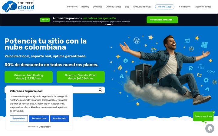 Screenshot of conexcol.net