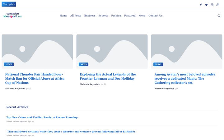 Screenshot of conexionideasportal.mx