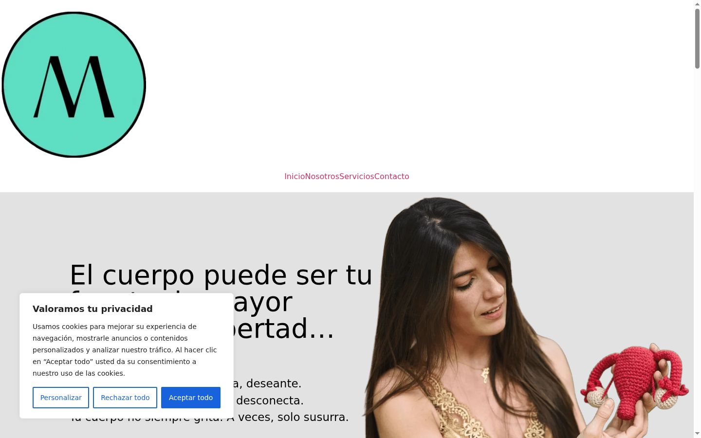 Capture d'écran de la bannière de consentement affichée avant toute interaction
