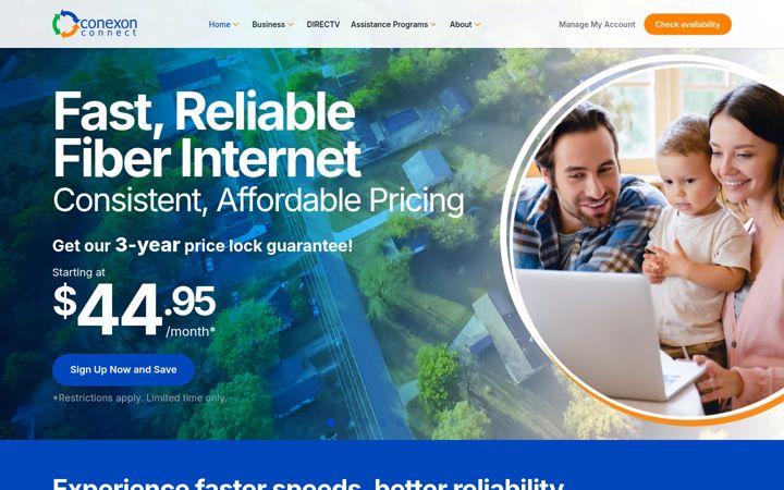 Snímek obrazovky conexonconnect.com