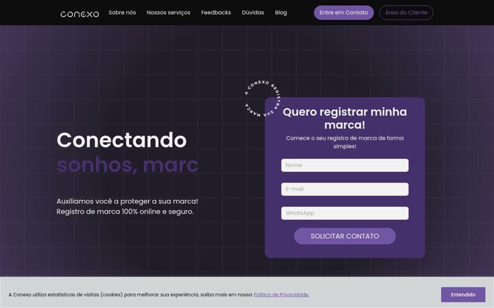 Snímek obrazovky conexopi.com.br
