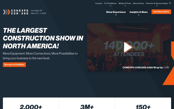 Screenshot of conexpoconagg.com