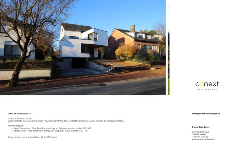 Screenshot of conext-architectes.be