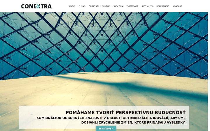 Screenshot of conextra.sk