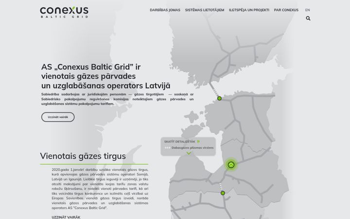 Screenshot of conexus.lv