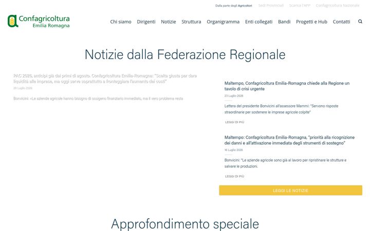 Zrzut ekranu confagricoltura.org