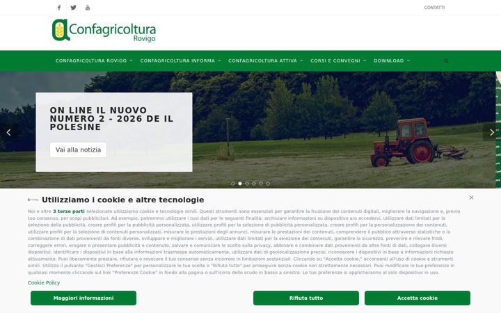 Ekraanipilt saidist confagricolturaro.it