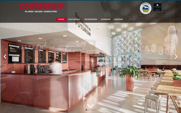 Screenshot of confaktum.de