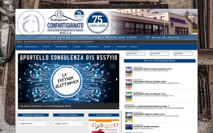 Ekraanipilt saidist confartbi.it