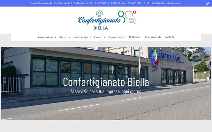Ekraanipilt saidist confartigianatobiella.it