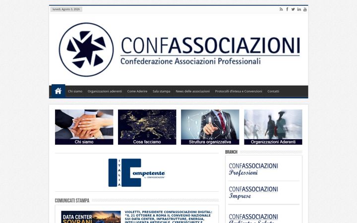 Screenshot of confassociazioni.eu