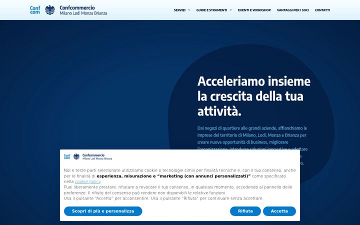 Screenshot of confcommercioperte.it
