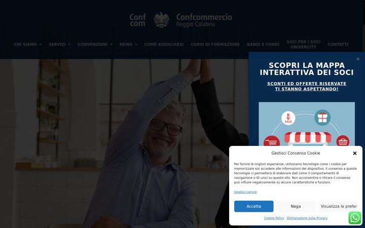 Ekraanipilt saidist confcommerciorc.it