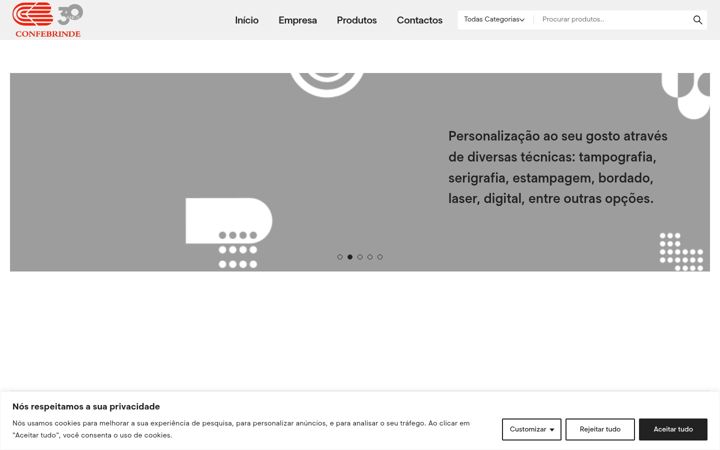 Screenshot of confebrinde.pt