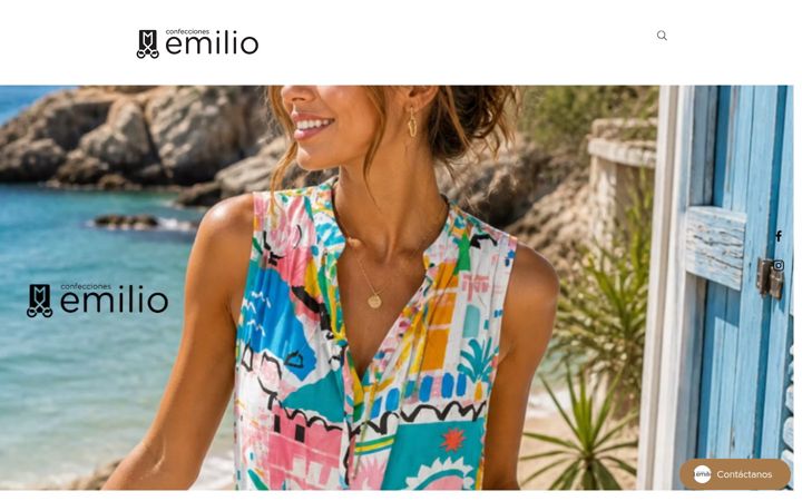 Screenshot of confeccionesemilio.com