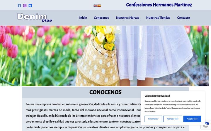 Screenshot of confeccionesmartinez.es