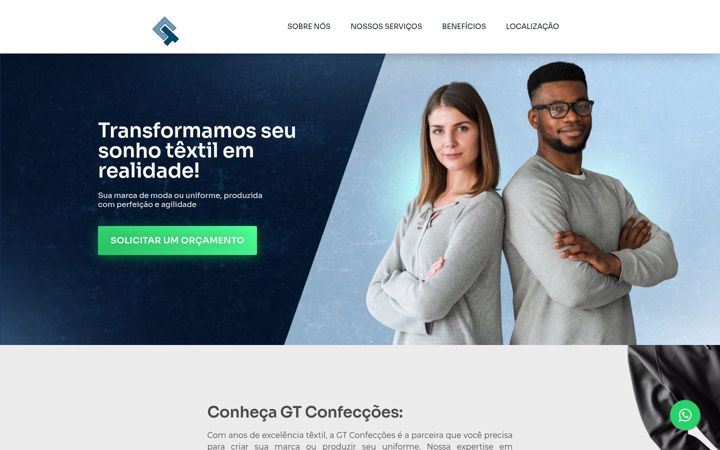 Screenshot of confeccoesgt.com.br