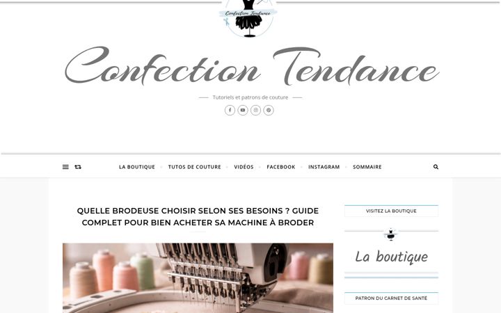 Screenshot of confectiontendance.com
