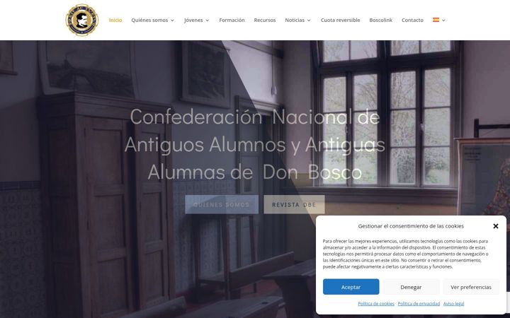 Screenshot of confedebosco.es