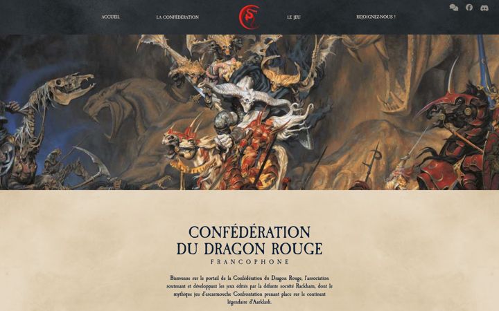Screenshot of confederation-dragon-rouge.fr