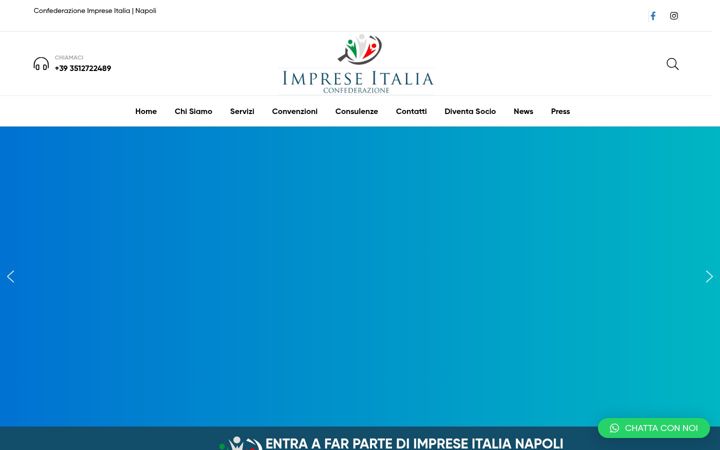 Ekraanipilt saidist confederazioneimpreseitalianapoli.it