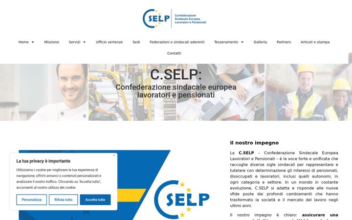 Screenshot of confederazioneselp.it