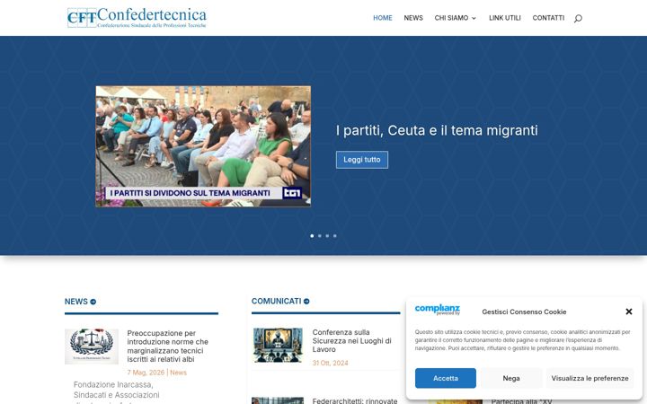 Screenshot of confedertecnica.it