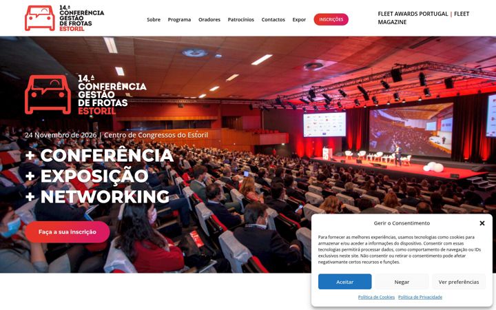 Screenshot of conferenciagestaodefrotas.pt