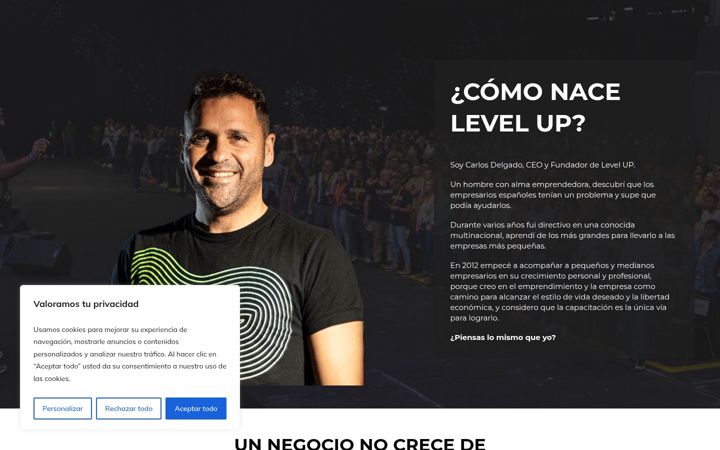 Screenshot of conferenciaslevelup.com