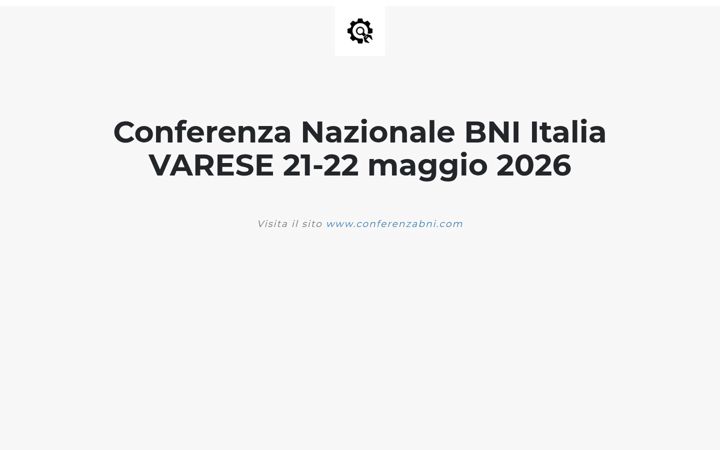 Screenshot of conferenzabni.it