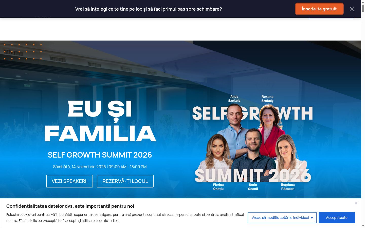 Screenshot του banner συγκατάθεσης που εμφανίστηκε πριν από οποιαδήποτε αλληλεπίδραση