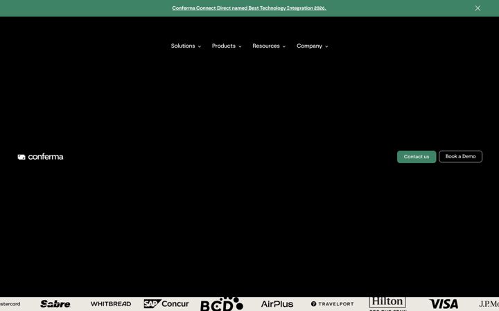 Captura de pantalla de conferma.com