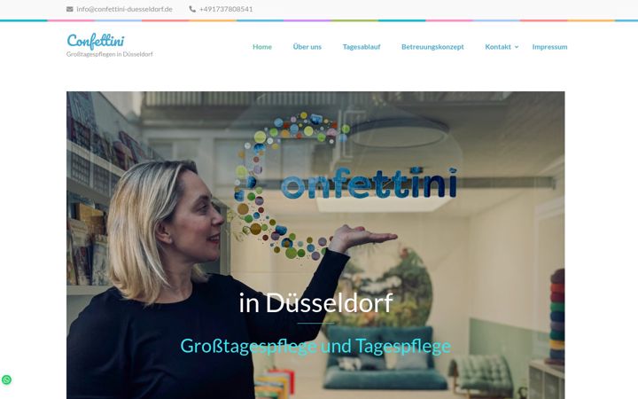 Screenshot of confettini-duesseldorf.de