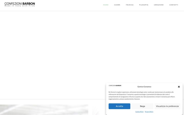 Screenshot of confezionibarbon.it