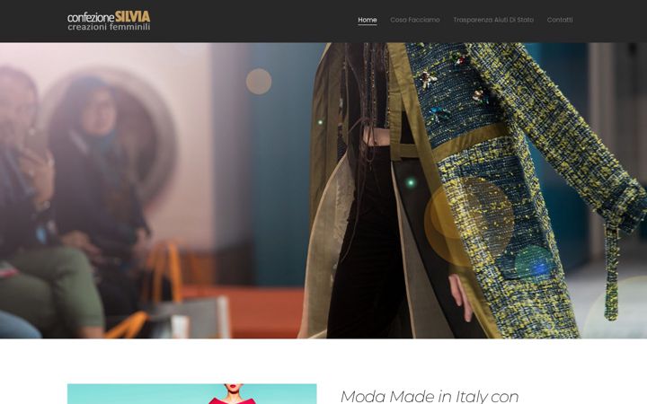 Screenshot of confezionimodadonna.it
