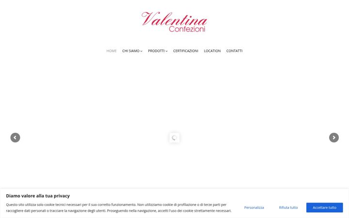 Ekraanipilt saidist confezionivalentina.it