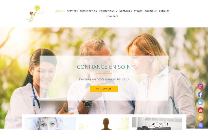 Screenshot of confiance-en-soin.com