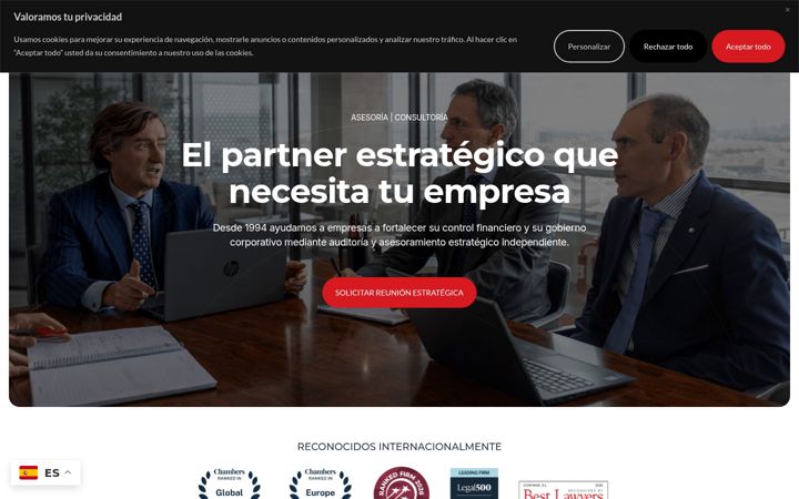 Screenshot of confianz.es