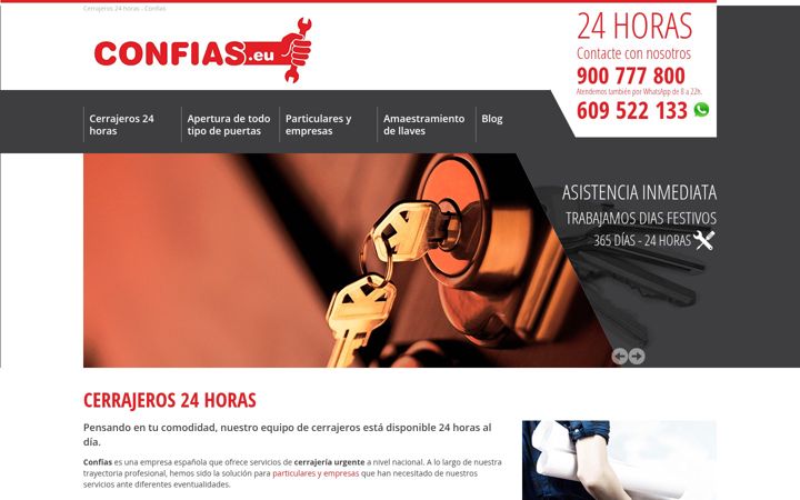 Screenshot of confias.eu