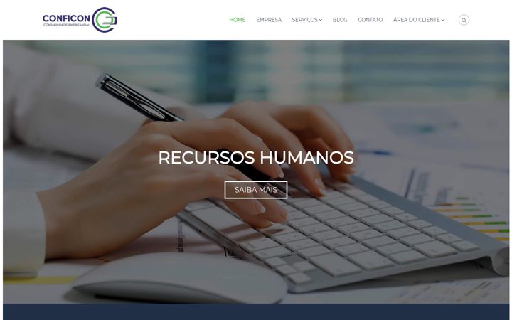 Screenshot of conficoncontabilidade.com.br