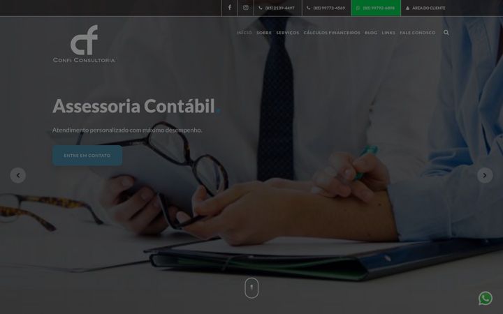Snímek obrazovky conficonsultoria.com.br