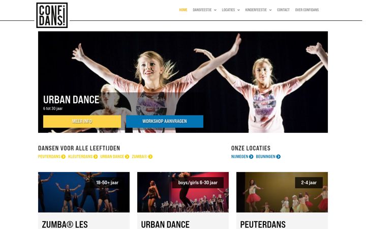 Screenshot of confidans.nl