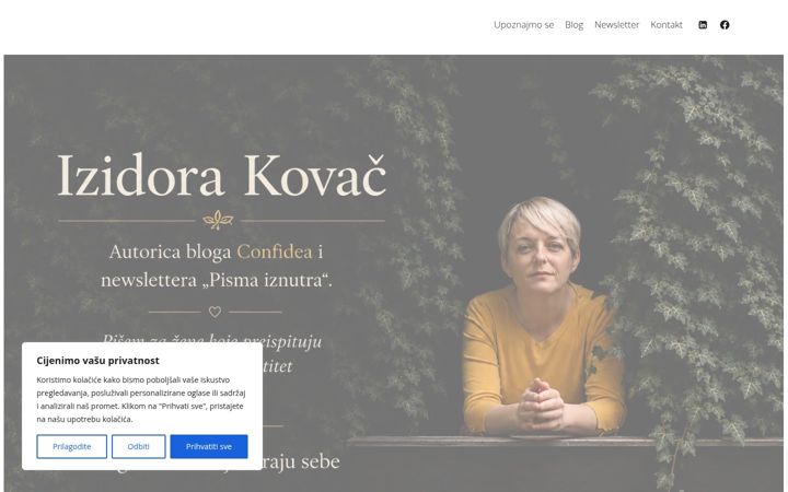 Screenshot van confidea.hr