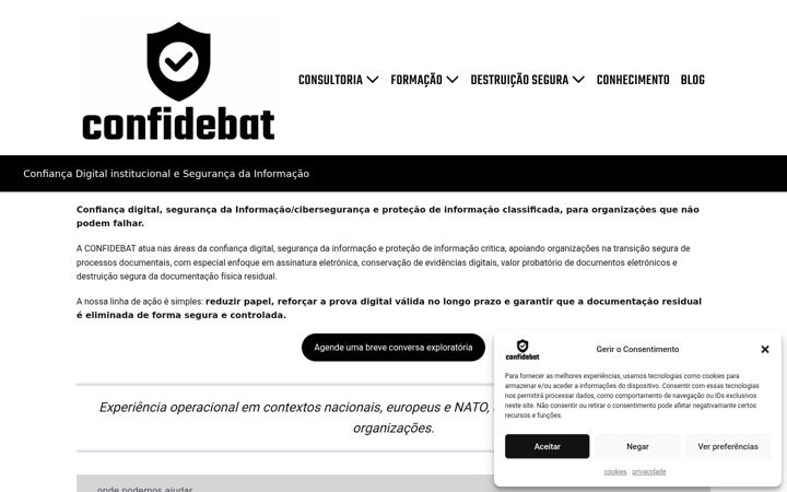 Screenshot of confidebat.pt