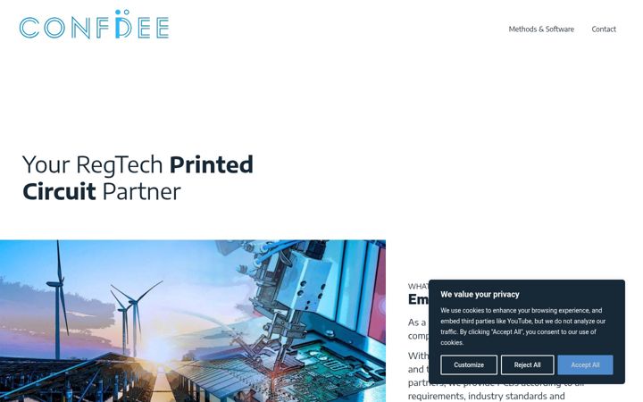 Screenshot of confidee.com