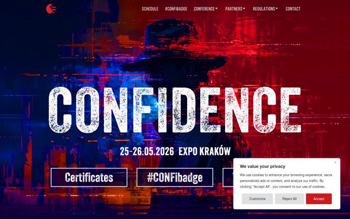 Screenshot of confidence-conference.org
