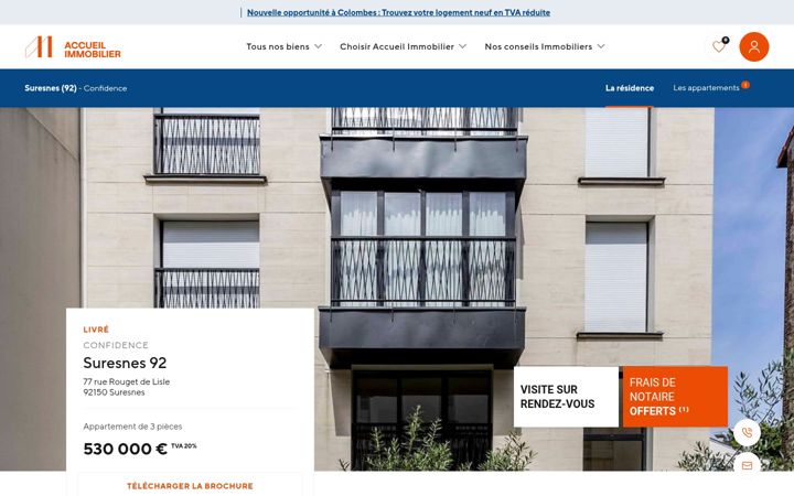 Screenshot of confidence-suresnes.fr
