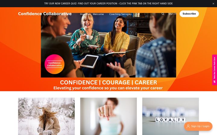 Screenshot of confidencecollaborative.com