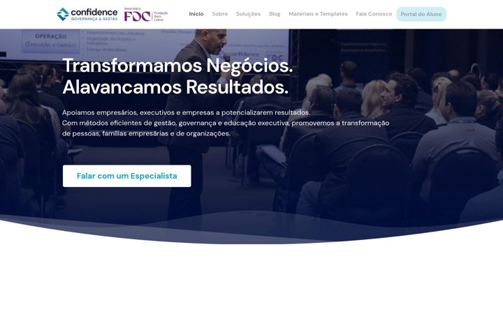 Snímek obrazovky confidenceconsultoria.com.br