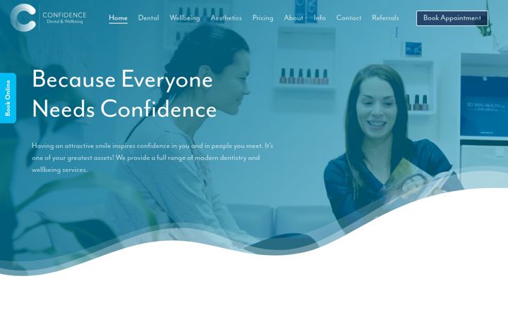 Screenshot of confidencedental.com
